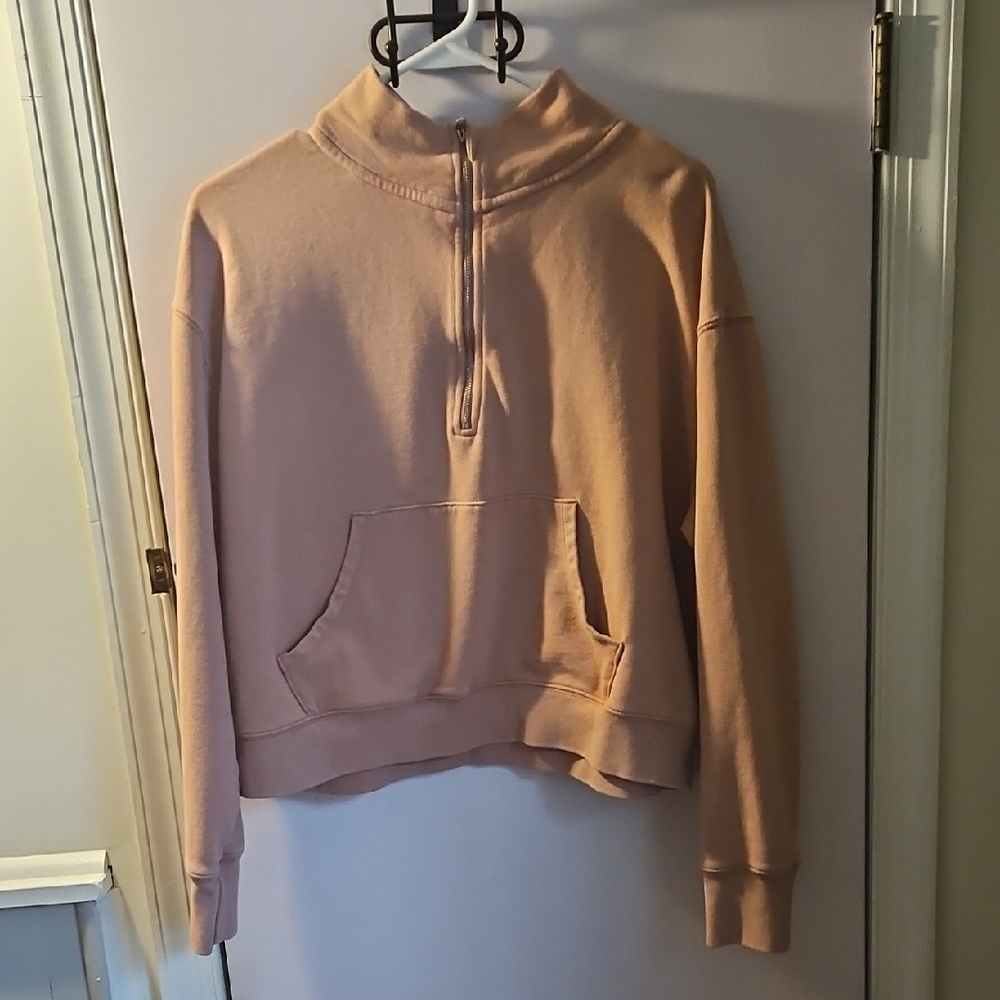 Aerie Blush Half-Zip Sweatshirt